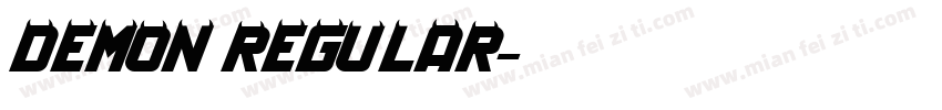 DEMON REGULAR字体转换